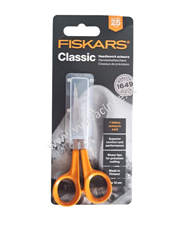 Vyšívací nůžky Fiskars classic 13cm oranžové