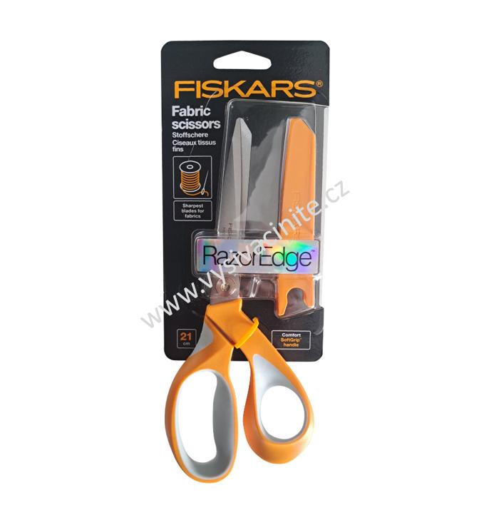 Krejčovské nůžky Fiskars RazorEdge 21cm oranžové