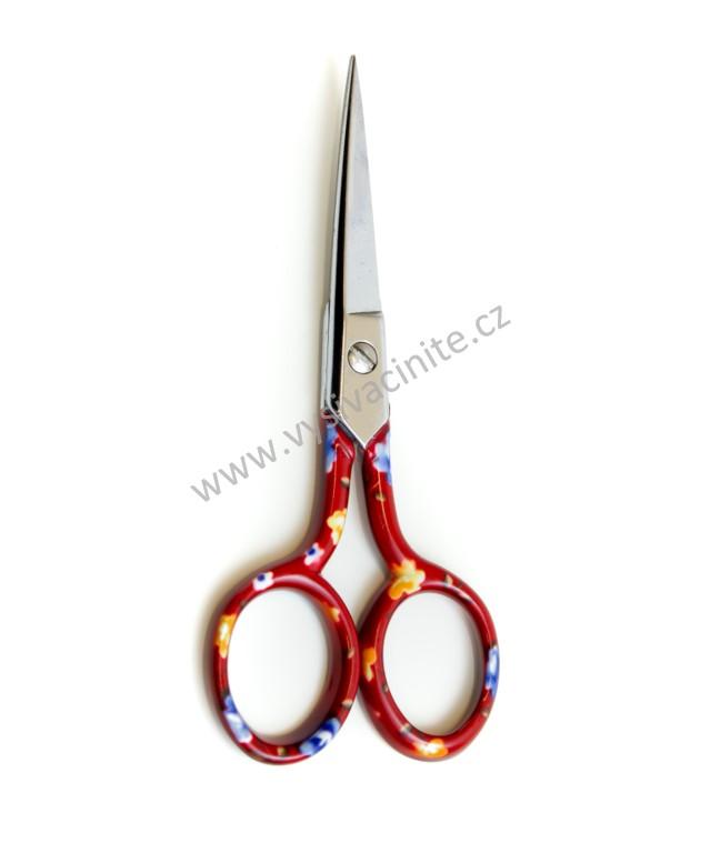 Nůžky vyšívací Red color rosso 10cm