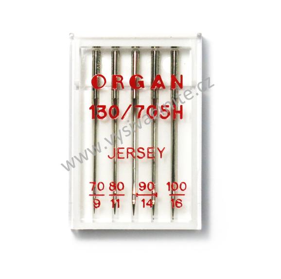 Jehly ORGAN 130/705H, JERSEY mix síla 70-100, kulatá špička