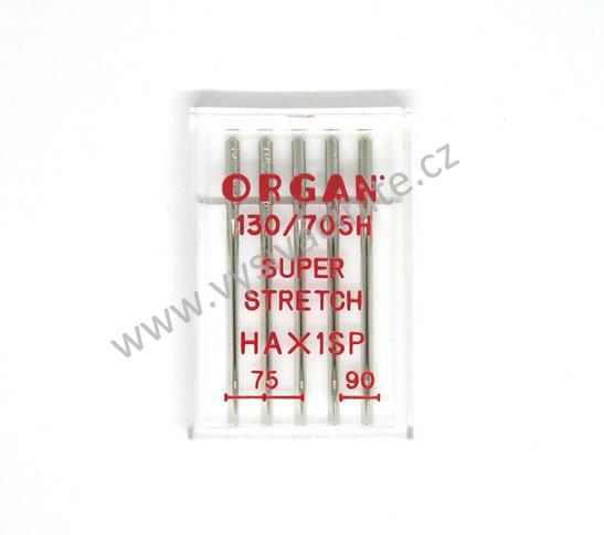 Jehly ORGAN 130/705H SUPER STRETCH mix síla 75-90CR, kulatá špička